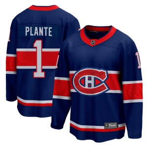 Youth Montreal Canadiens Jacques Plante Fanatics Branded Breakaway 2020/21 Special Edition Jersey - Blue