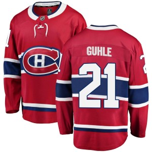 Youth Montreal Canadiens Kaiden Guhle Fanatics Branded Breakaway Home Jersey - Red