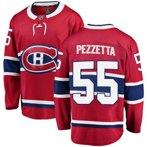Youth Montreal Canadiens Michael Pezzetta Fanatics Branded Breakaway Home Jersey - Red
