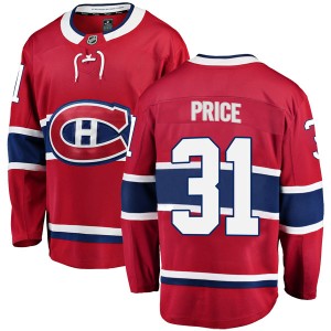 Youth Montreal Canadiens Carey Price Fanatics Branded Breakaway Home Jersey - Red