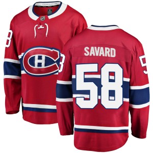Youth Montreal Canadiens David Savard Fanatics Branded Breakaway Home Jersey - Red
