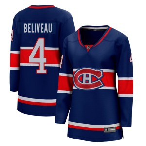 Women's Montreal Canadiens Jean Beliveau Fanatics Branded Breakaway 2020/21 Special Edition Jersey - Blue