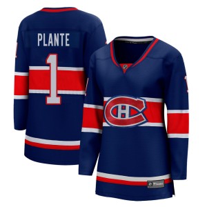 Women's Montreal Canadiens Jacques Plante Fanatics Branded Breakaway 2020/21 Special Edition Jersey - Blue