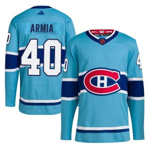 Youth Montreal Canadiens Joel Armia Adidas Authentic Reverse Retro 2.0 Jersey - Light Blue
