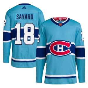 Youth Montreal Canadiens Serge Savard Adidas Authentic Reverse Retro 2.0 Jersey - Light Blue