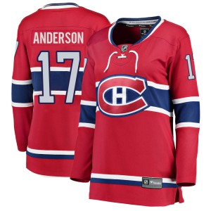 Women's Montreal Canadiens Josh Anderson Fanatics Branded Breakaway Home Jersey - Red