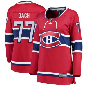 Women's Montreal Canadiens Kirby Dach Fanatics Branded Breakaway Home Jersey - Red