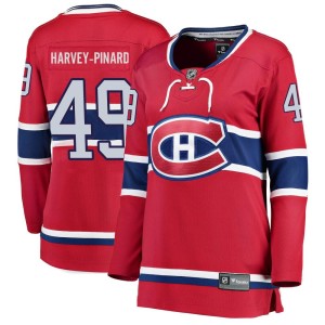 Women's Montreal Canadiens Rafael Harvey-Pinard Fanatics Branded Breakaway Home Jersey - Red
