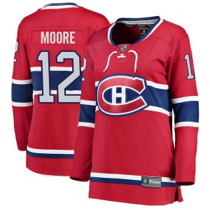 Women's Montreal Canadiens Dickie Moore Fanatics Branded Breakaway Home Jersey - Red
