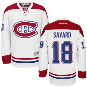 Men's Montreal Canadiens Serge Savard Reebok Authentic Away Jersey - White