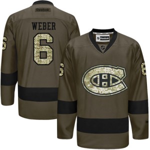 Men's Montreal Canadiens Shea Weber Reebok Authentic Salute to Service Jersey - Green