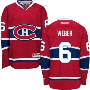 Men's Montreal Canadiens Shea Weber Reebok Authentic Home Jersey - Red