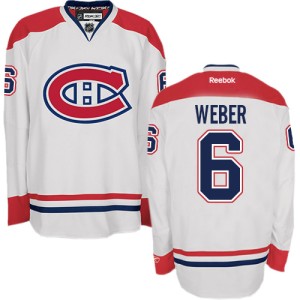 Men's Montreal Canadiens Shea Weber Reebok Authentic Away Jersey - White
