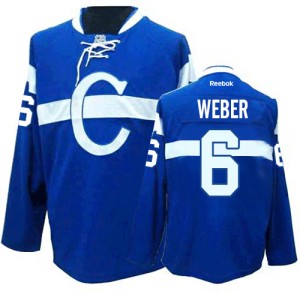 Women's Montreal Canadiens Shea Weber Reebok Authentic Third Jersey - Blue